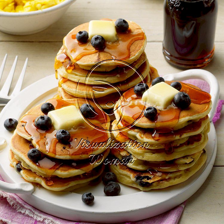 Buttermilk Blueberry Pancakes