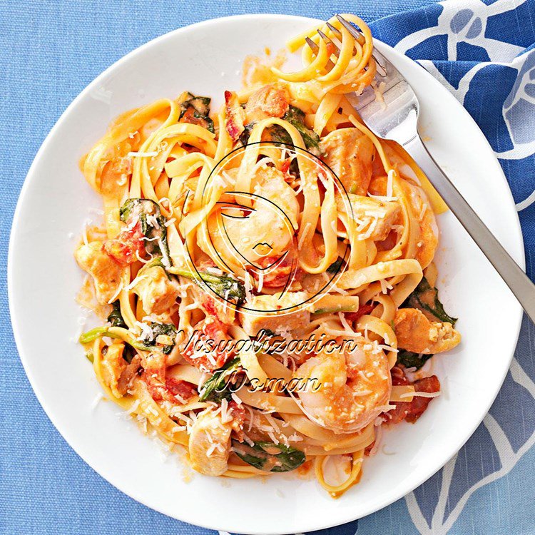 Chicken & Shrimp Fettuccine