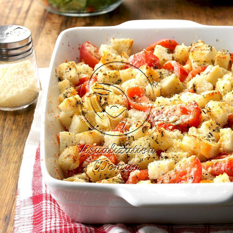 Crouton Tomato Casserole