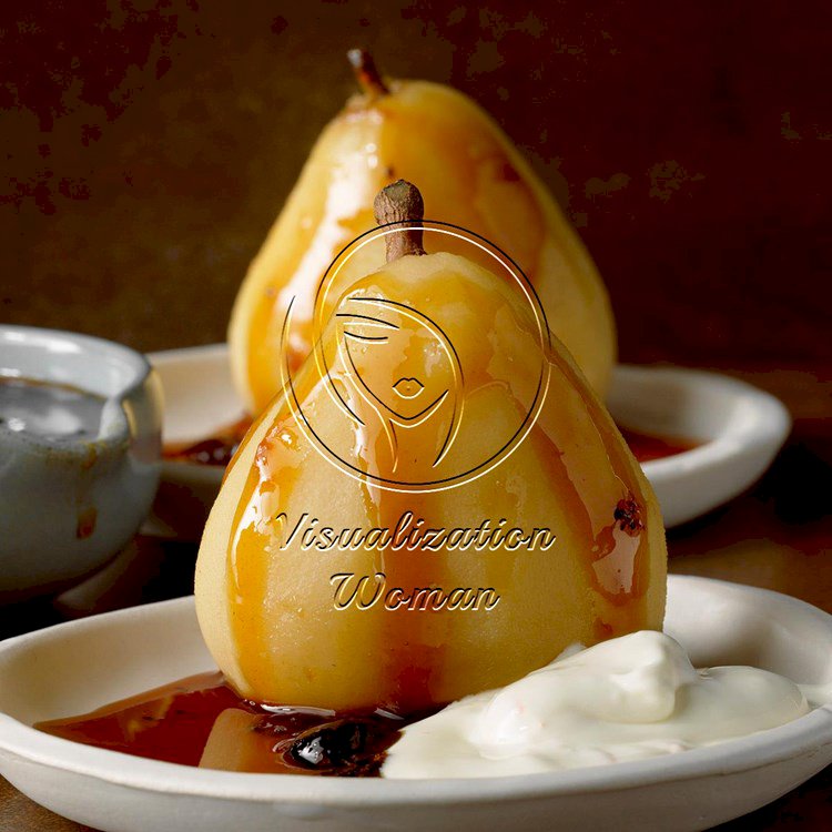 Spiced Tea Poached Pears