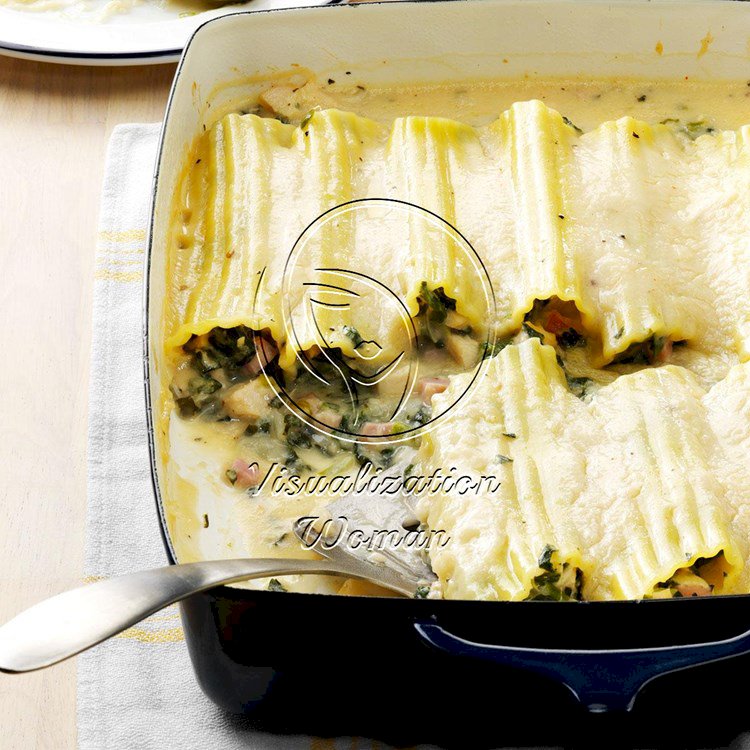 Spinach Chicken Manicotti