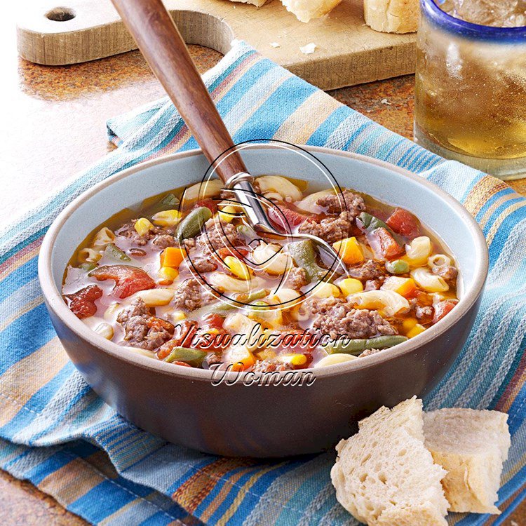 Beef Macaroni Soup