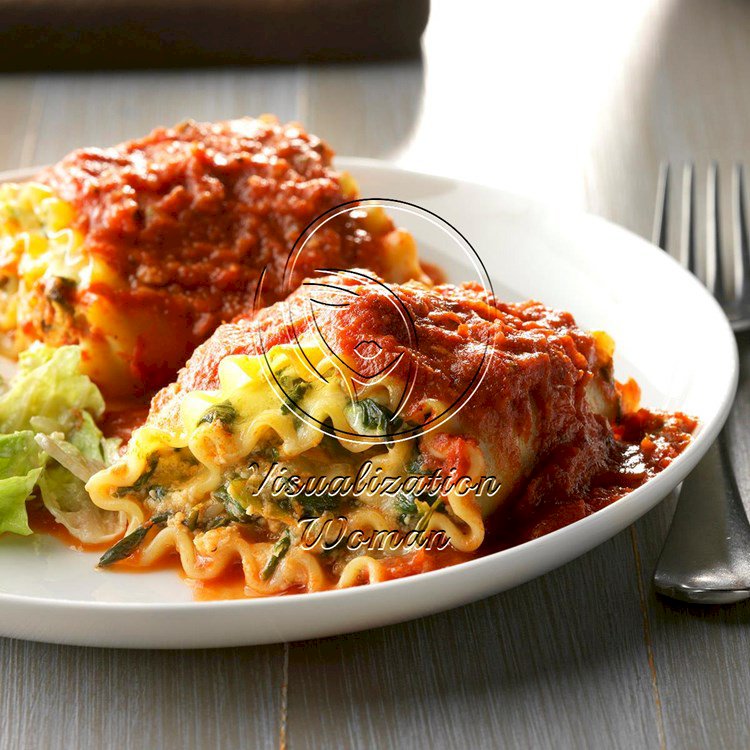 Spinach Lasagna Roll-Ups