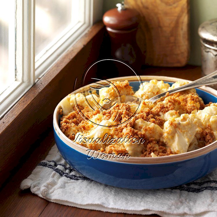 Slow-Cooked Cheesy Cauliflower