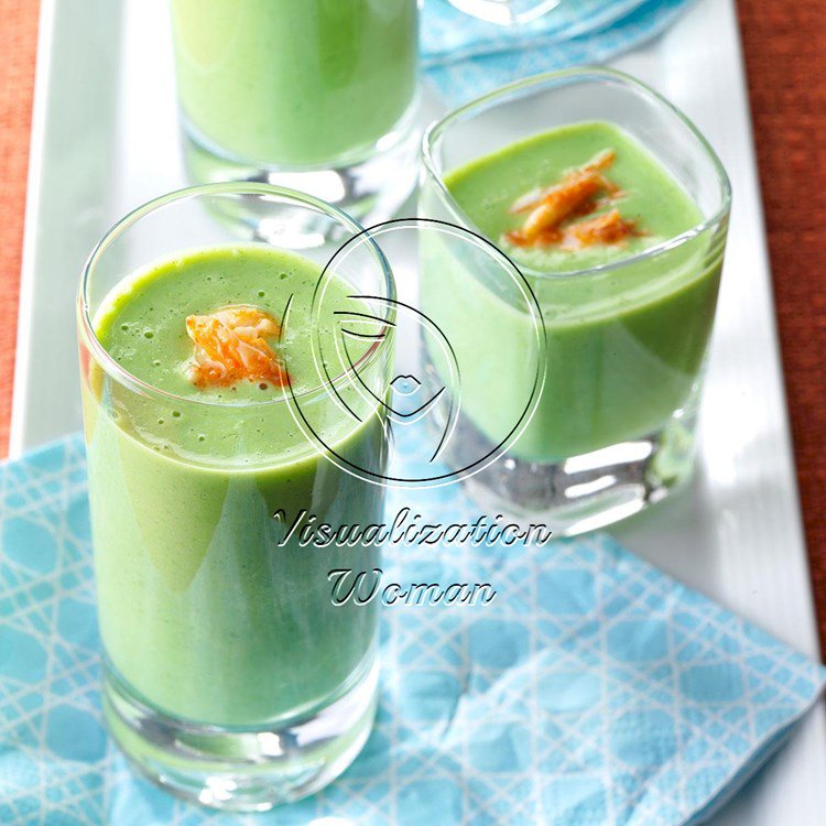 Chilled Pea Soup Shooters