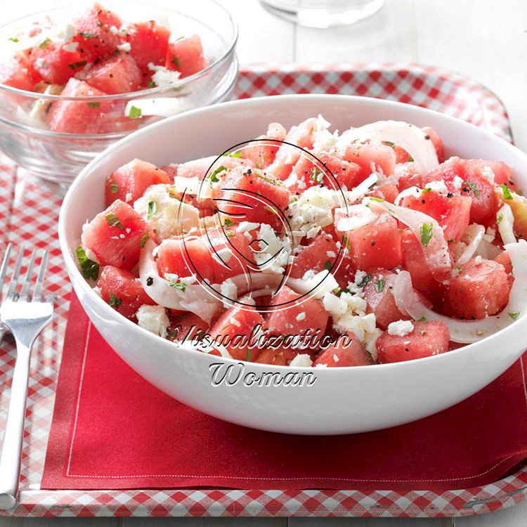 Minty Watermelon Salad