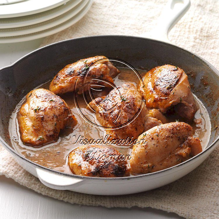 Apple-Glazed Chicken Thighs