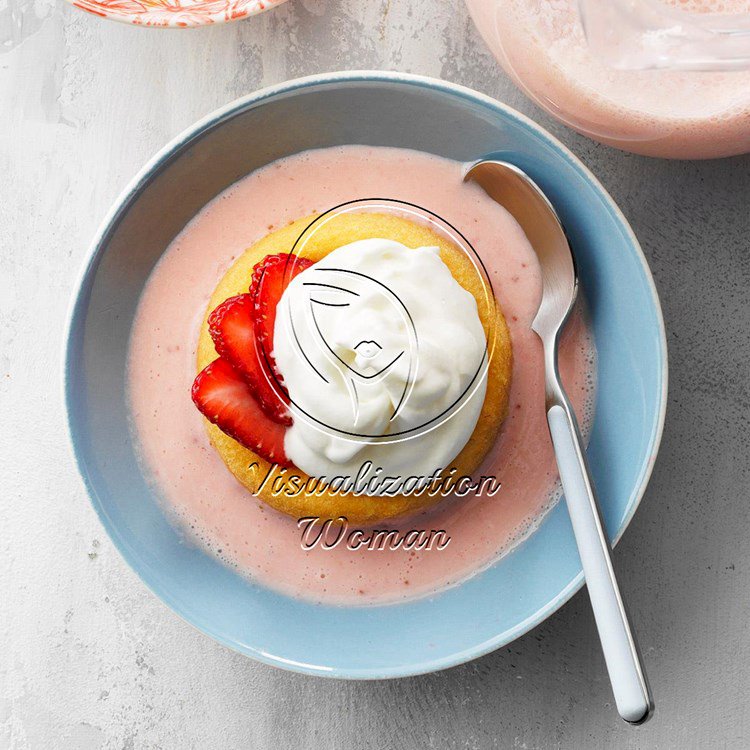 Summer Strawberry Shortcake Soup