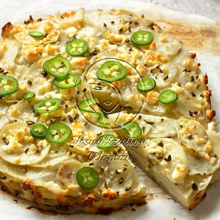 Jalapeno & Cotija Cheese Potato Stack Pie