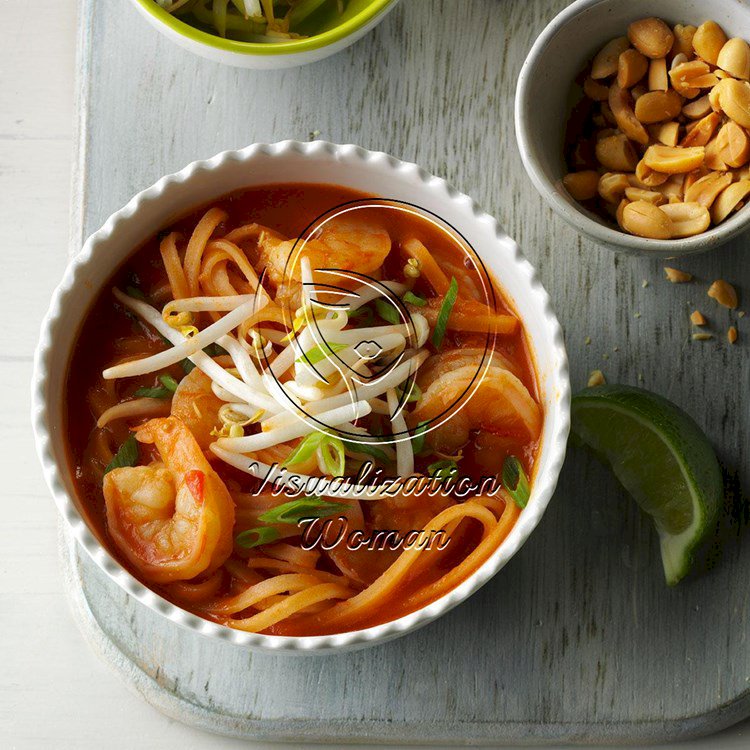 Shrimp Pad Thai Soup