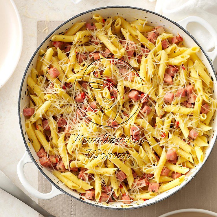 Pretty Penne Ham Skillet