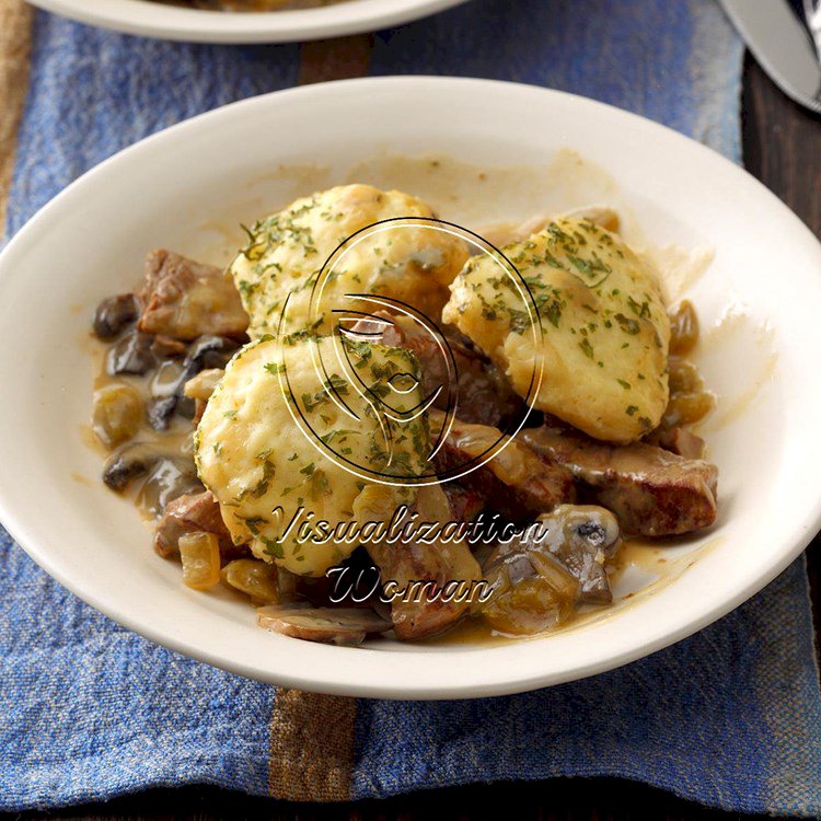 Steak Strips with Dumplings