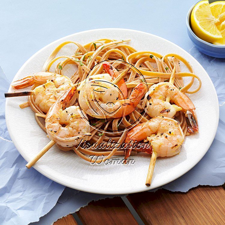 Grilled Shrimp with Lemon Vinaigrette