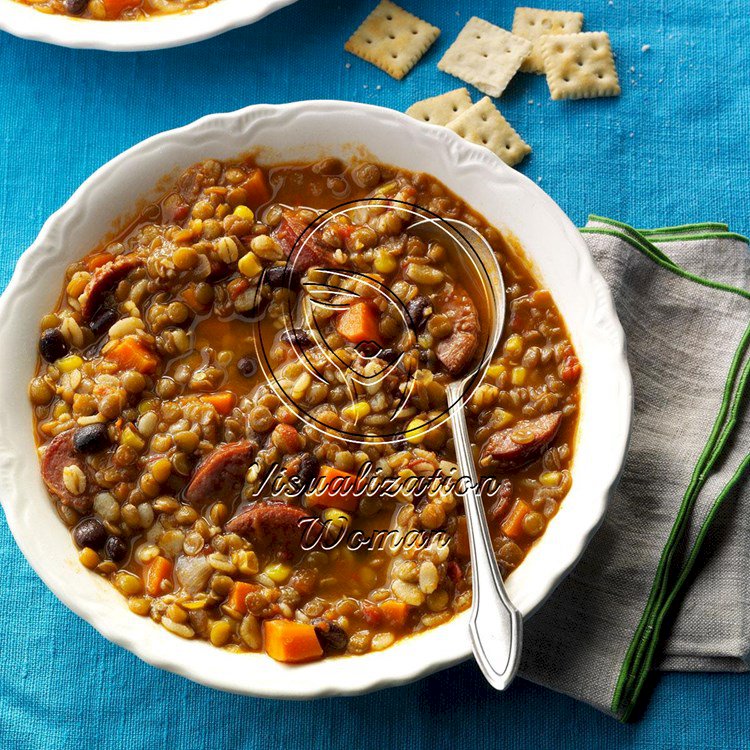 Southwest Barley & Lentil Soup