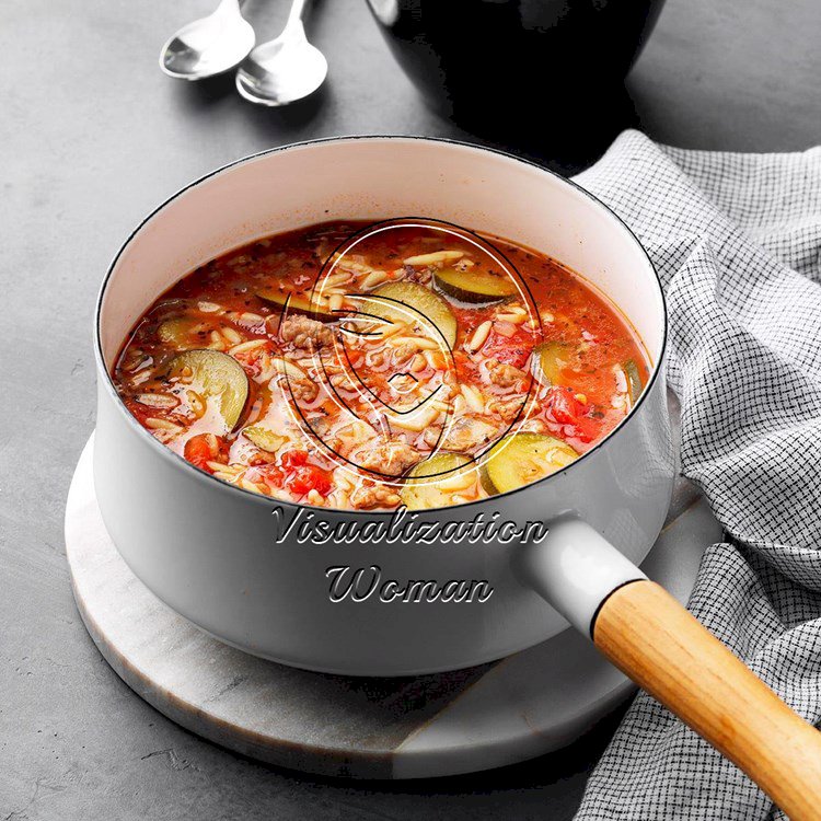 Italian Sausage Orzo Soup