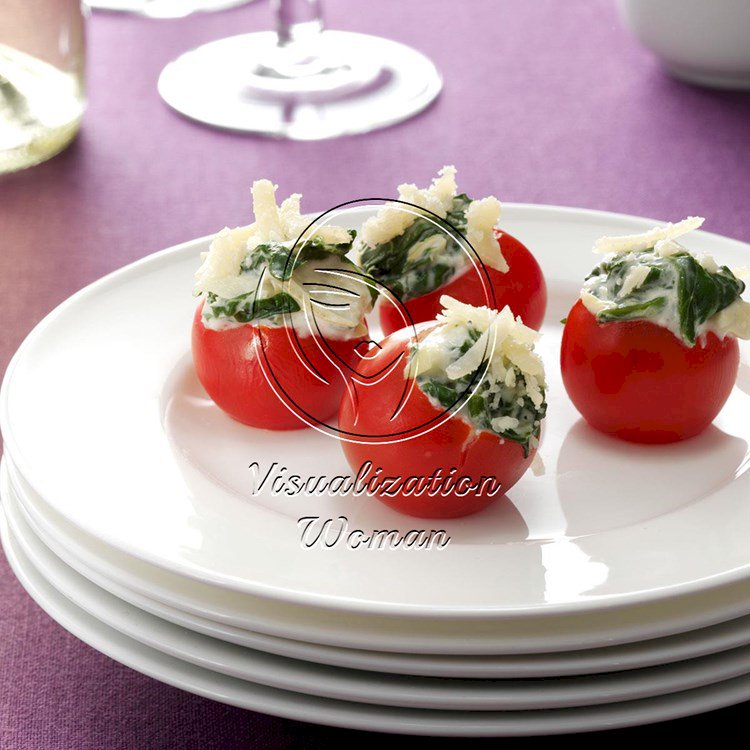 Spinach Artichoke-Stuffed Tomatoes