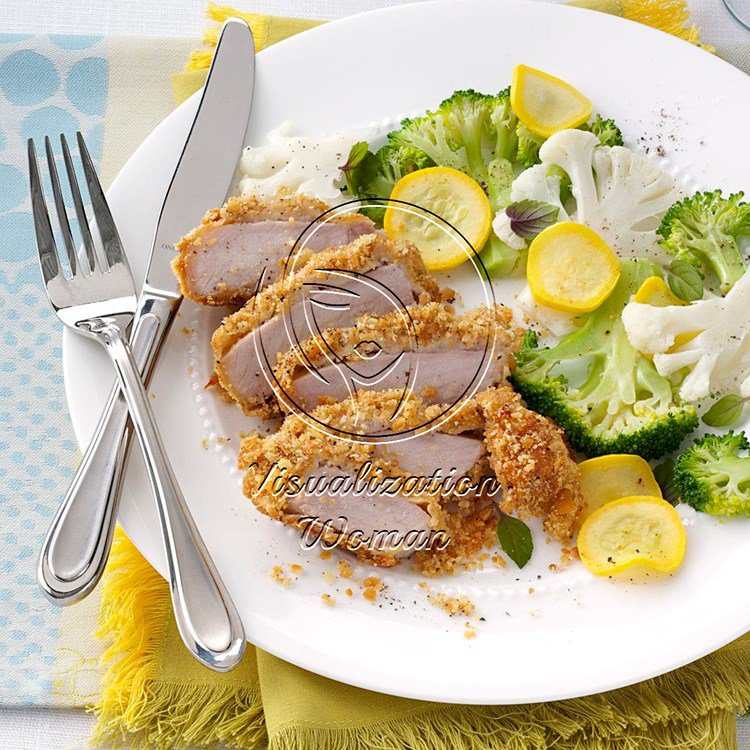 Parm-Breaded Pork Chops