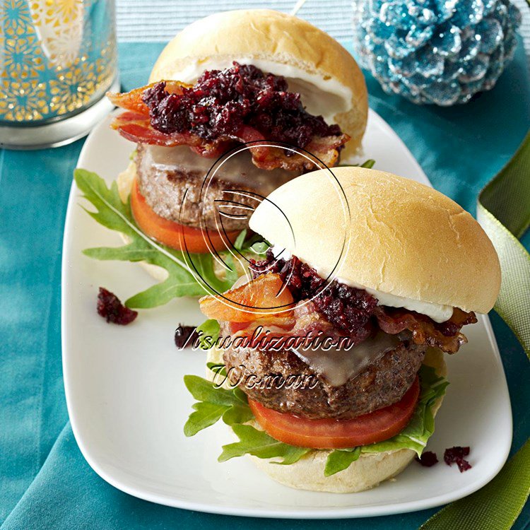 Cranberry-Beef Mini Burgers