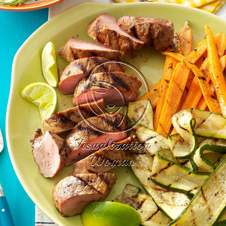 Grilled Pork Tenderloin & Veggies