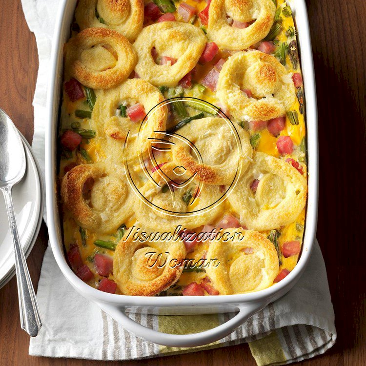 Asparagus Ham Strata