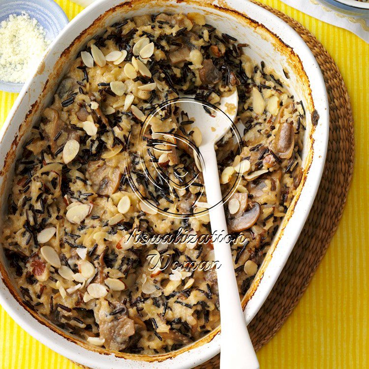 Wild Rice Mushroom Bake