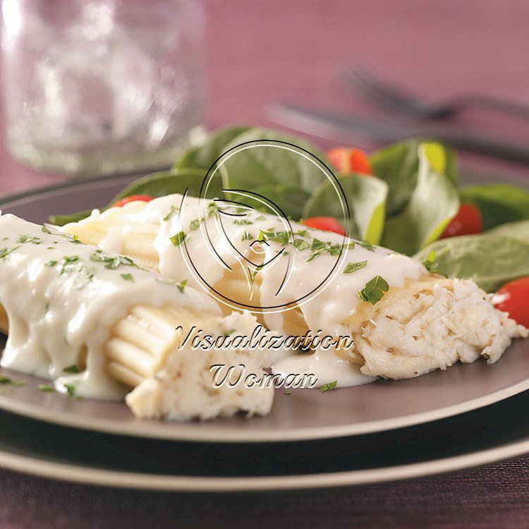 Crab-Stuffed Manicotti