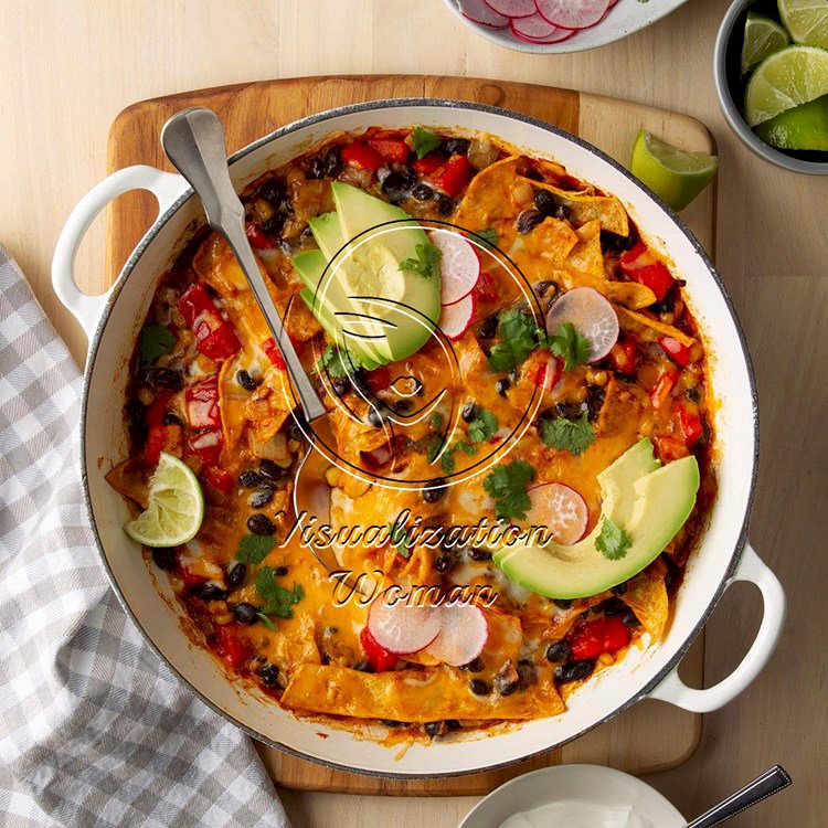 Vegetarian Skillet Enchiladas