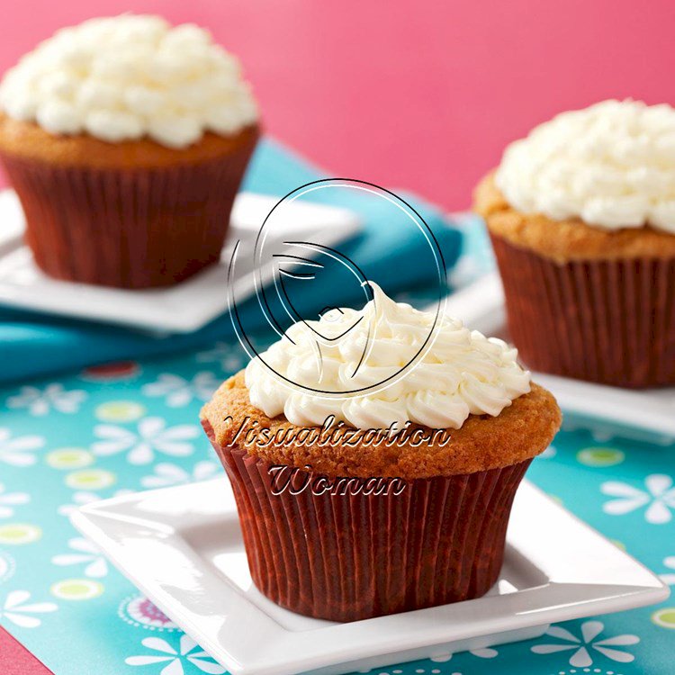 Rosy Rhubarb Cupcakes