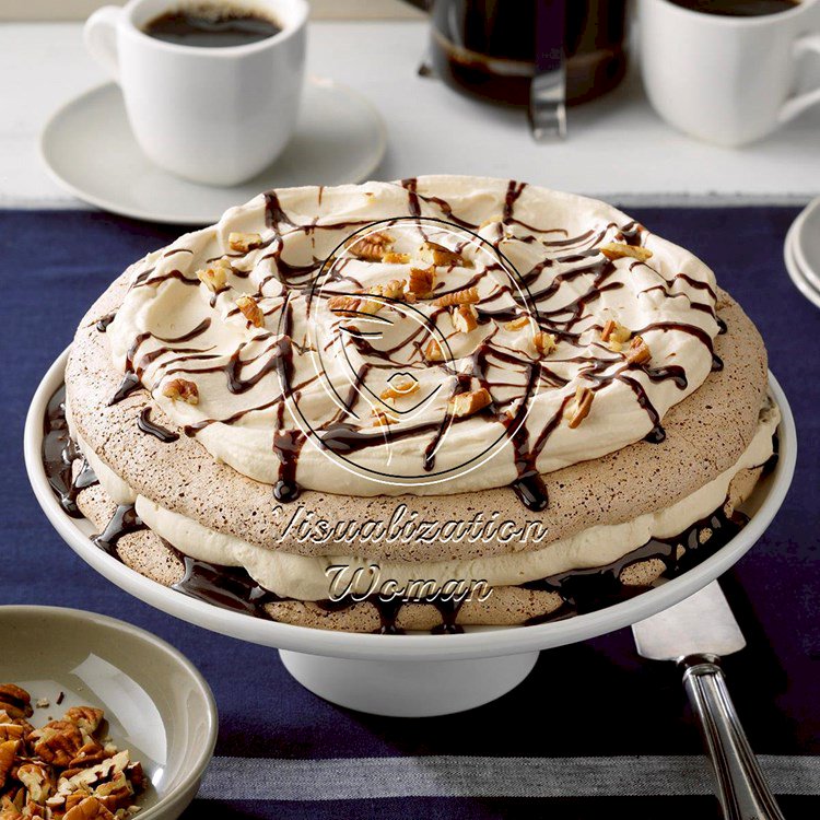 Chocolate Pecan Pavlova