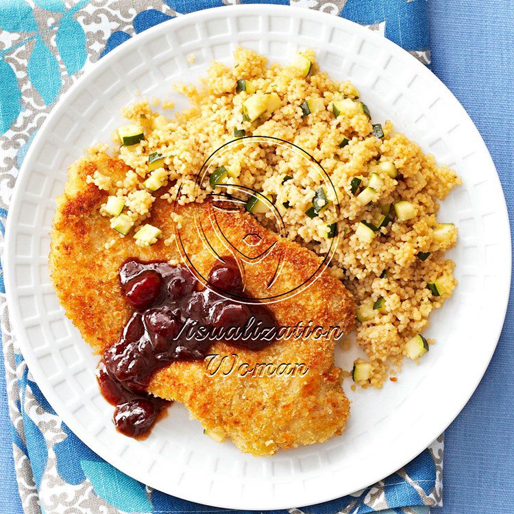 Pan-Fried Chicken with Hoisin Cranberry Sauce