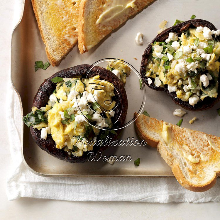 Portobello Mushrooms Florentine