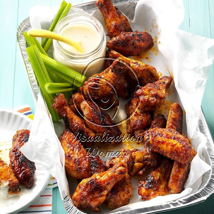 Multi-Cooker Buffalo Wings with Blue Cheese Dip