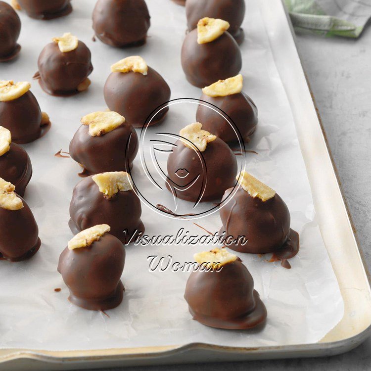 Banana Cream Chocolate Truffles