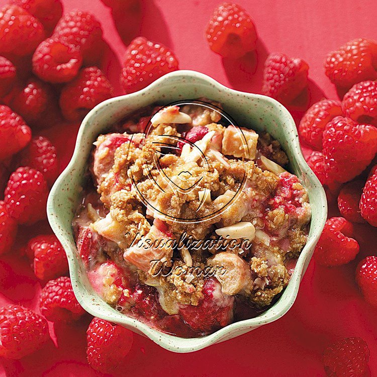 Rhubarb Raspberry Crumble