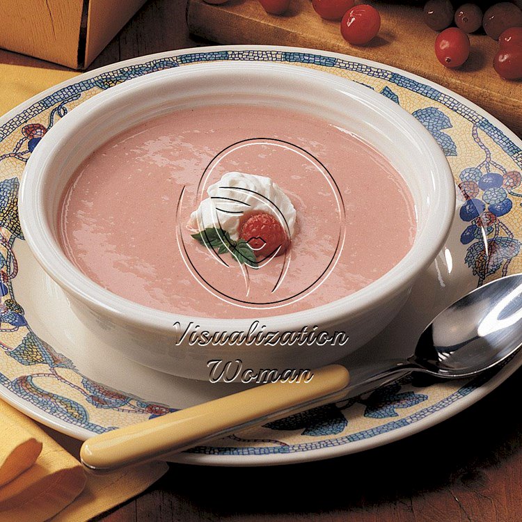 Raspberry-Cranberry Soup for Two