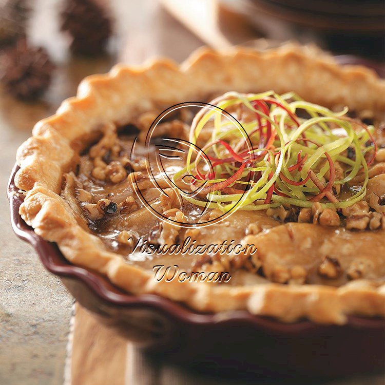 Caramel Apple Walnut Pie