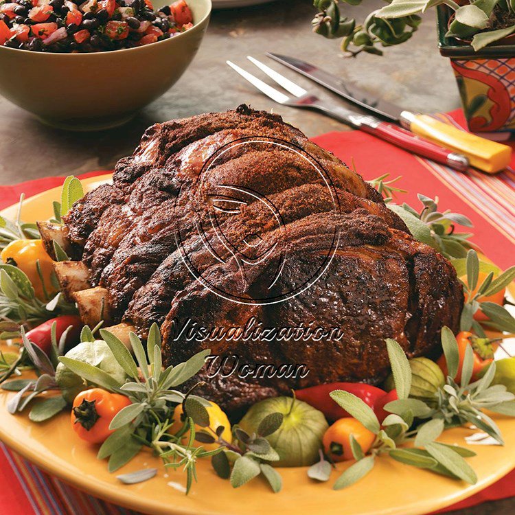 Southwest Rib Roast with Salsa