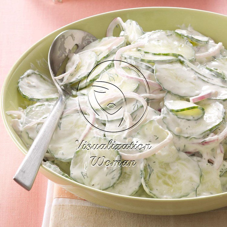 Creamy Dilled Cucumber Salad