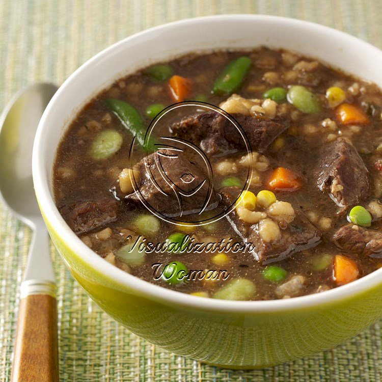 Cubed Beef and Barley Soup