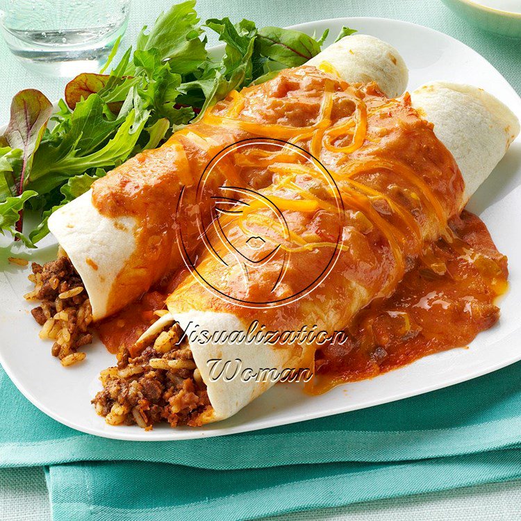 Cheddar Beef Enchiladas