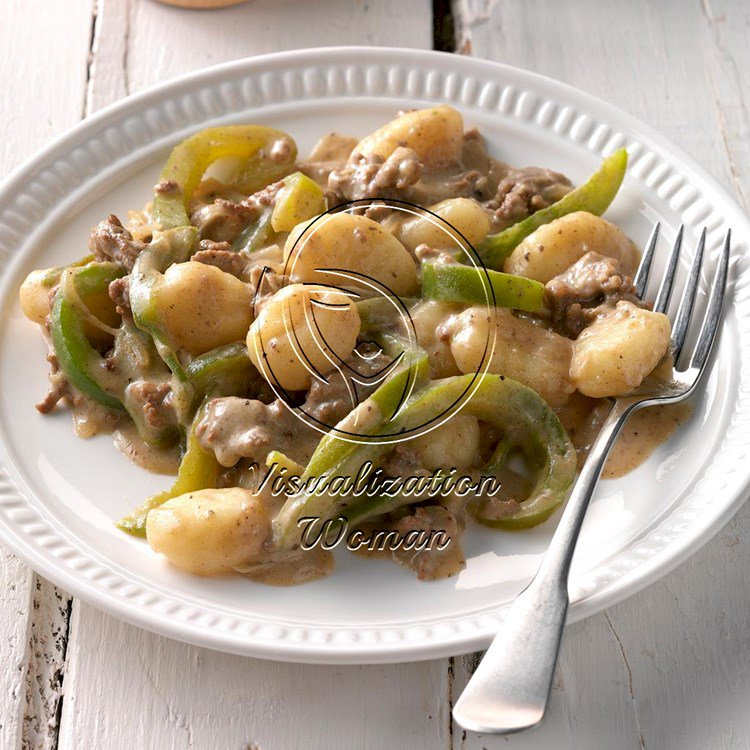 Philly Cheesesteak Gnocchi