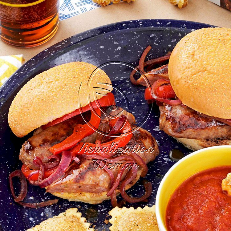 All-American Sausage and Pepper Sliders