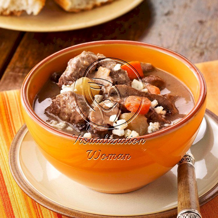 Garlic Mushroom French Beef Stew