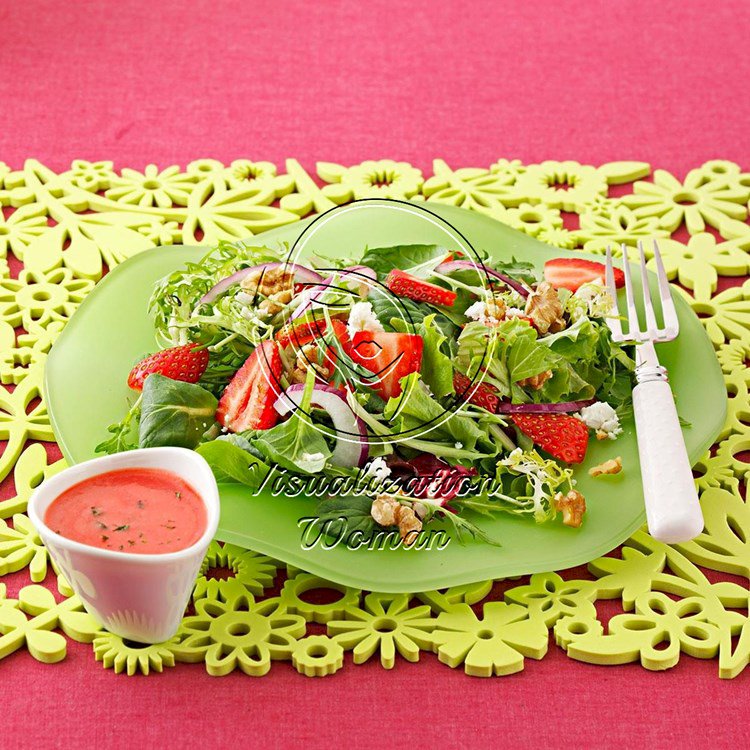 Strawberry Salad with Mojito Vinaigrette