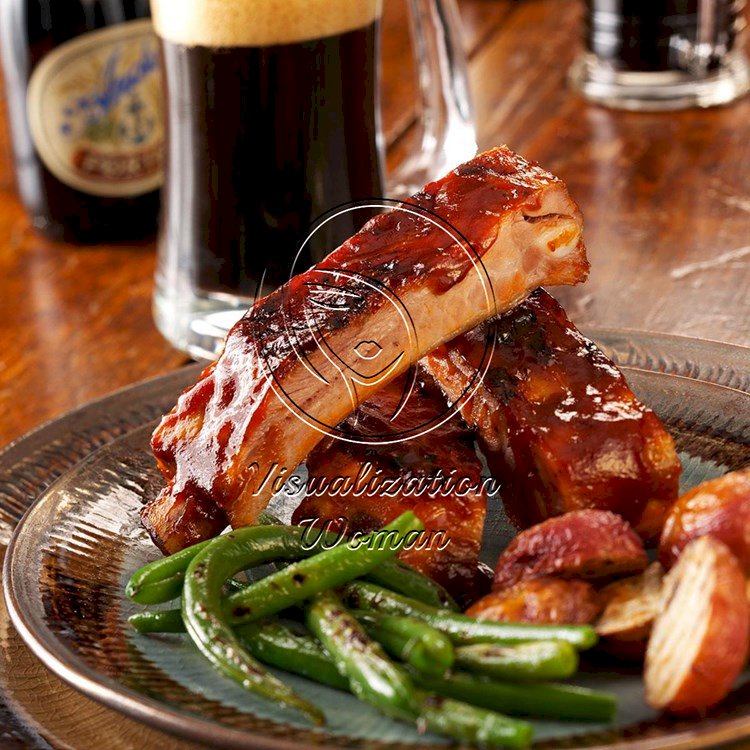 Barbecued Ribs with Beer