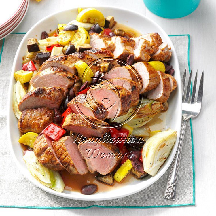 Creole Pork Tenderloin with Vegetables