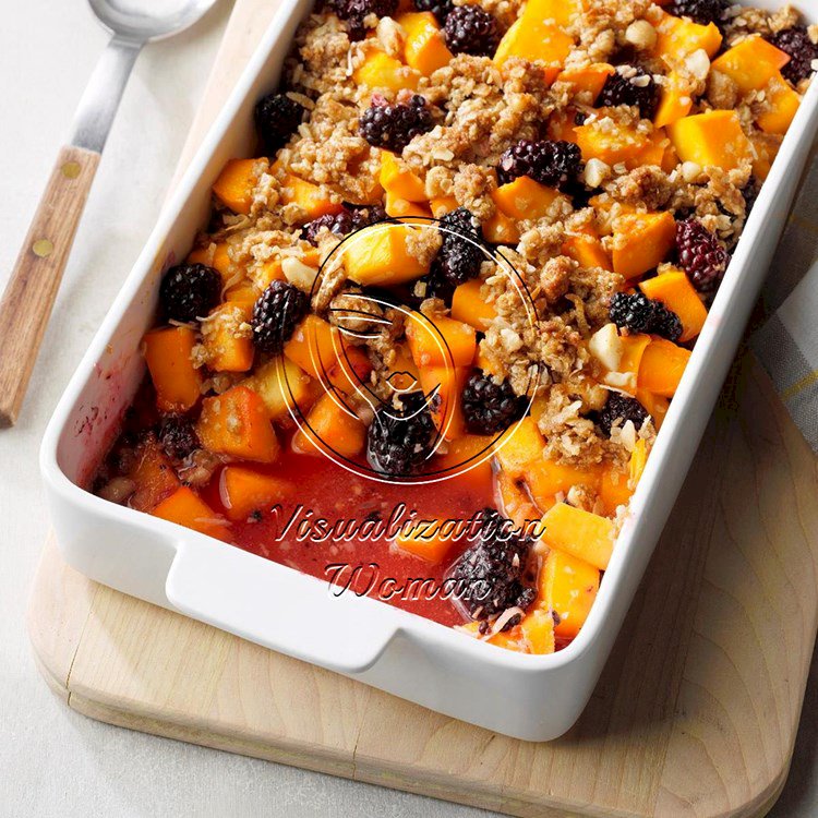 Blackberry-Mango Crumble