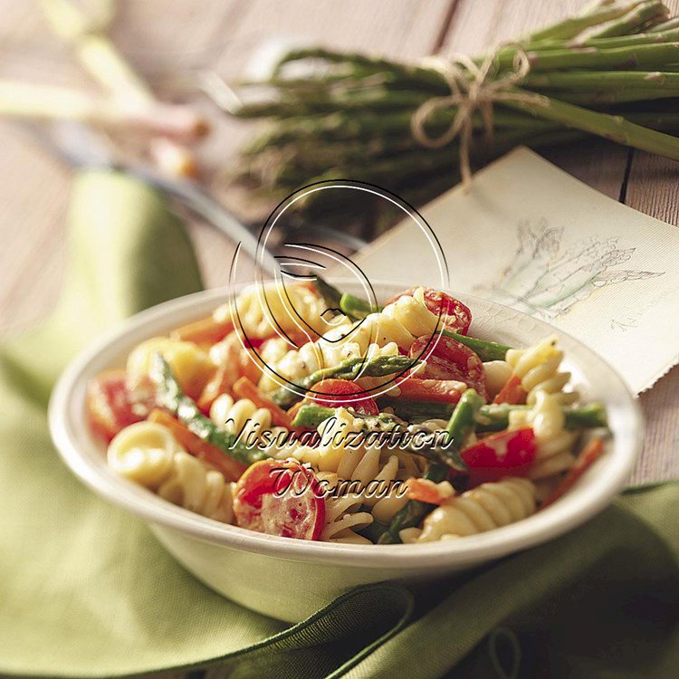 Creamy Pasta Primavera for Two