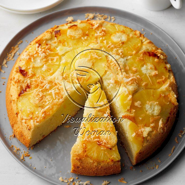 Pineapple Coconut Upside-Down Cake