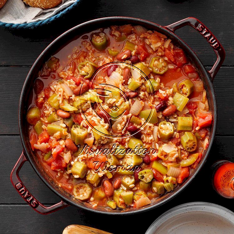 Southern Okra Bean Stew